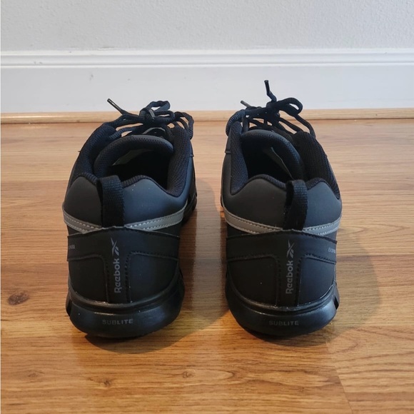 Like New Reebok Men’s Work Boots — Black + Grey - Picture 4 of 5